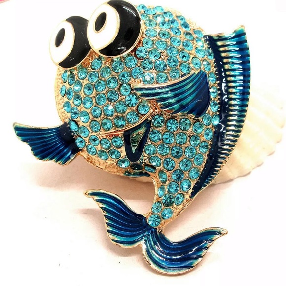 Betsey Johnson Jewelry - Betsey Johnson fish brooch